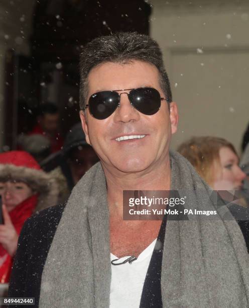 Simon Cowell arriving for Britain's Got Talent 2013 Judges Auditions Tour, at The London Palladium in central London.