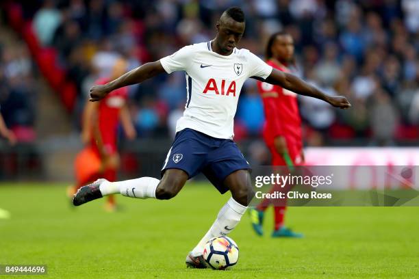 Davinson Sanchez of Tottenham Hotspur during the Premier League match between Tottenham Hotspur and Swansea City at Wembley Stadium on September 16,...