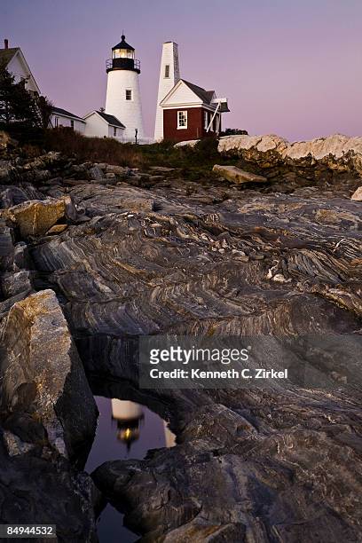 pemaquid point lighthouse - kenneth c zirkel stock pictures, royalty-free photos & images