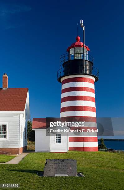 west quoddy head light - lubec fotografías e imágenes de stock