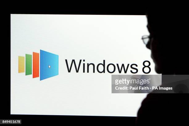 View of Windows 8 in use, a version of the Microsoft Windows operating system,