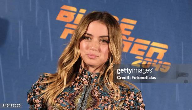 Actress Ana de Armas attends a photocall for 'Blade Runner 2049' at the Villa Magna Hotel on September 19, 2017 in Madrid, Spain.