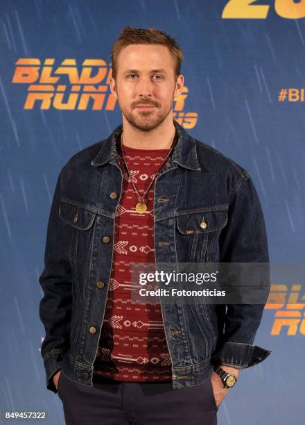 Actor Ryan Gosling attends a photocall for 'Blade Runner 2049' at the Villa Magna Hotel on September 19, 2017 in Madrid, Spain.