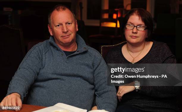 Peter Hunter from Durham, who was reunited with wife Kerry in the early hours today after he spent days in hiding at a secret location during the...