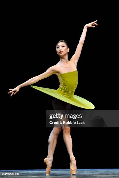 Akane Takada in the Royal Ballet's production The Vertiginous Thrill of Exactitude at Hull New Theatre on September 15, 2017 in Hull, England.