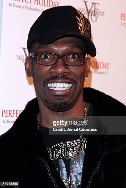 Actor and Comedian Charlie Murphy attends "The Perfect Holiday" Party at Marquee Nightclub on December 10, 2007 in New York City