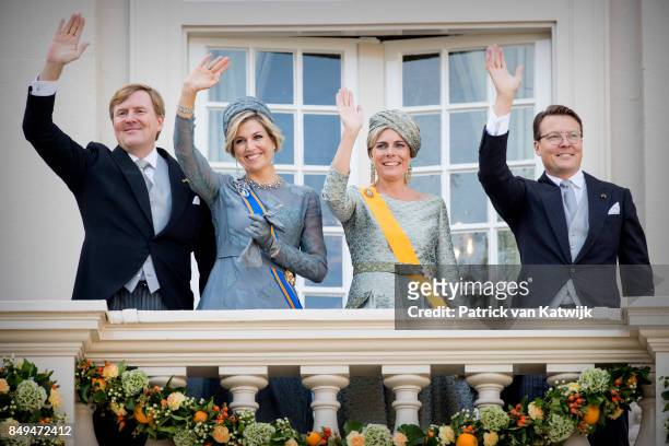 King Willem-Alexander of The Netherlands, Queen Maxima of The Netherlands, Princess Laurentien of The Netherlands and Prince Constantijn of the...