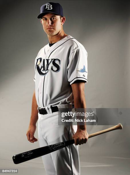 Evan Longoria of the Tampa Bay Rays poses during Photo Day on February 20, 2009 at the Charlotte County Sports Park in Port Charlotte, Florida.