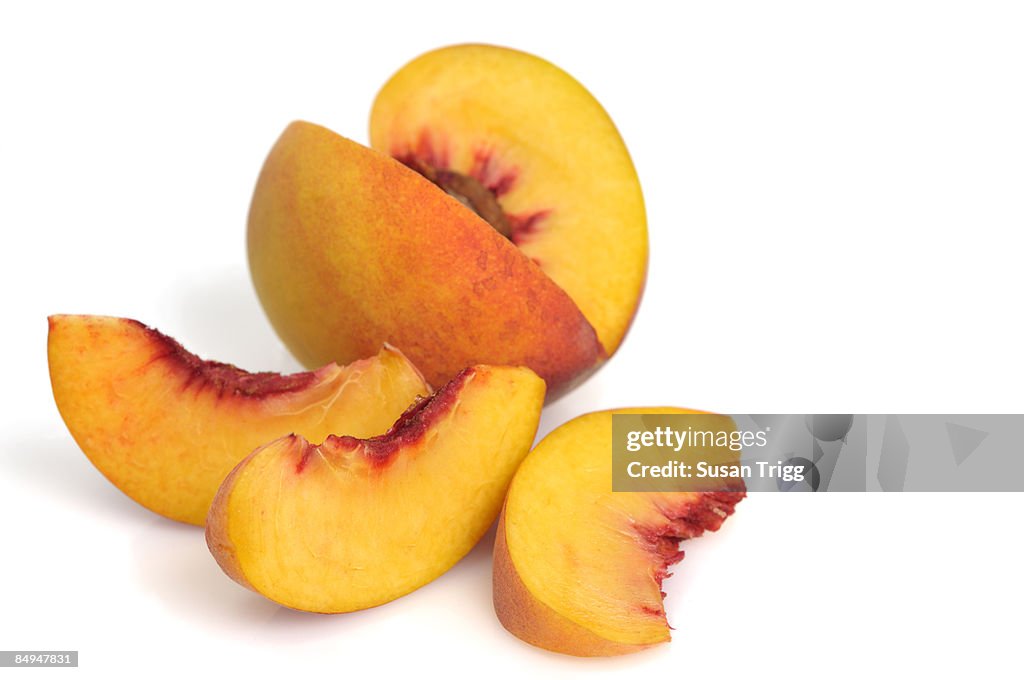 Peach slices