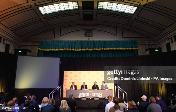 General view during the press conference at York Hall, London.