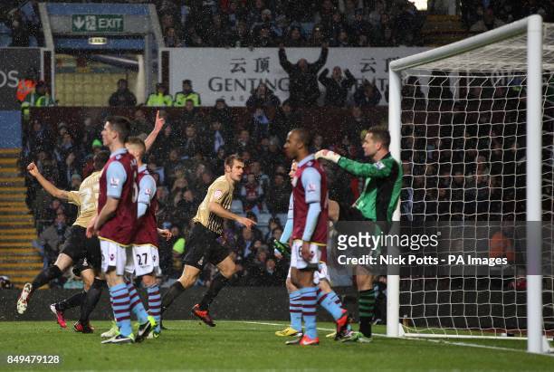 Bradford City's James Hanson celebrates scoring his side's first goal