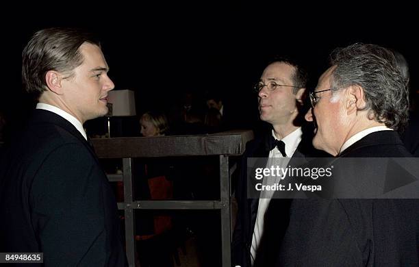 Leonardo DiCaprio, Richard Lovett and Michael Mann