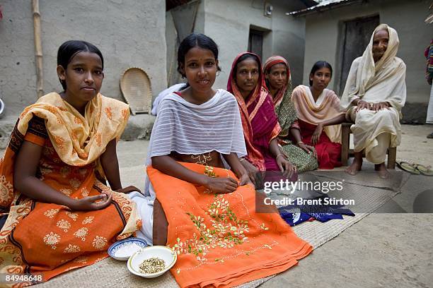 Images of rural girls who are the majority earners in their families and communities, on August 8, 2008 in rural Bangladesh, India. The Nike...