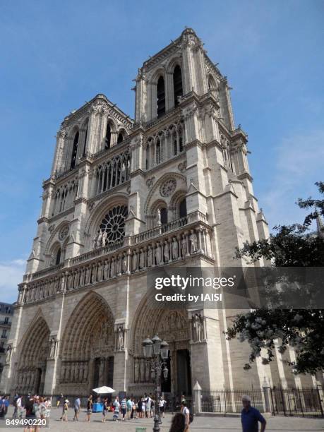 Parvis Of Notre Dame De Paris Cathedral Photos and Premium High Res ...