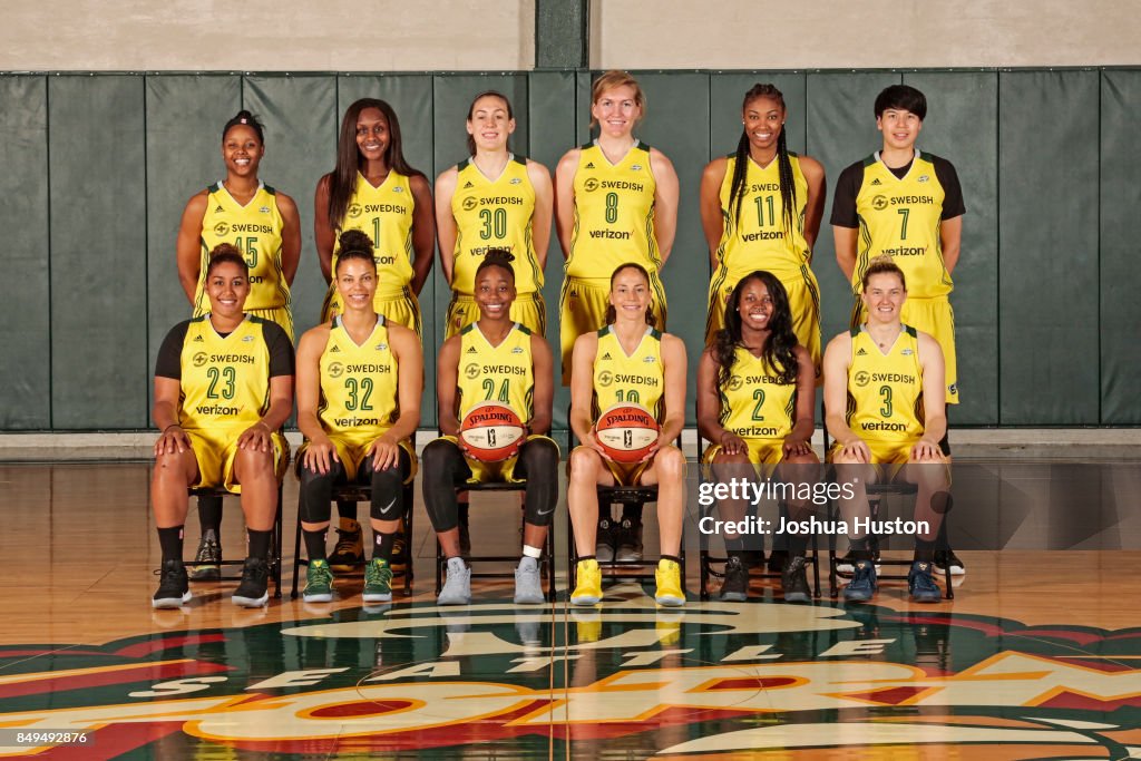 Storm Roster The Seattle Storm pose for their annual team photo on August 29, 2017 ...