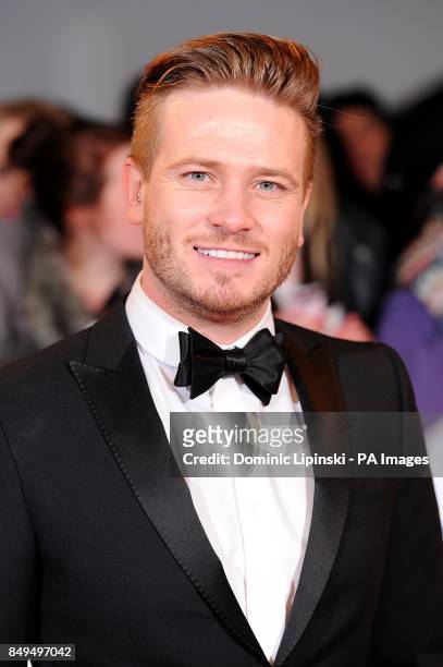 Matthew Wolfenden arriving for the 2013 National Television Awards at the O2 Arena, London.