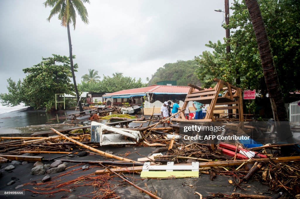 TOPSHOT-FRANCE-OVERSEAS-CARIBBEAN-WEATHER-HURRICANE