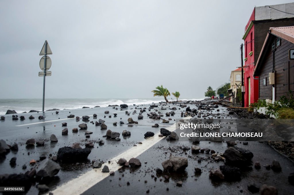 TOPSHOT-FRANCE-OVERSEAS-CARIBBEAN-WEATHER-HURRICANE