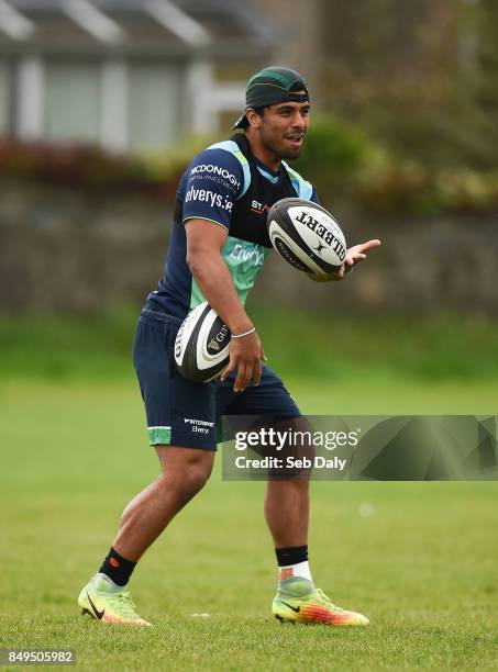 Galway , Ireland - 19 September 2017; Stacey Ili of Connacht during squad training at the Sportsground in Galway.