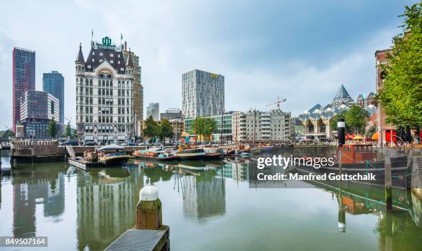 oudehaven rotterdam maritime district - rotterdam fotografías e imágenes de stock