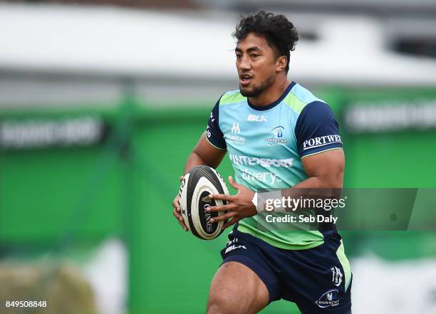 Galway , Ireland - 19 September 2017; Bundee Aki of Connacht during squad training at the Sportsground in Galway.