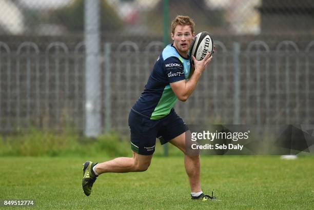 Galway , Ireland - 19 September 2017; Kieran Marmion of Connacht during squad training at the Sportsground in Galway.