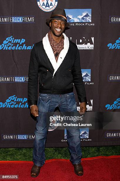 Actor Aldis Hodge attends the Pimp My Wheel Chair Charity Event at Club My House on February 18, 2009 in Hollywood, California.