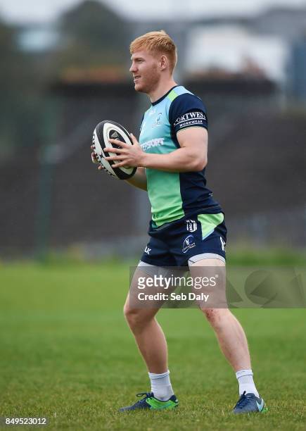 Galway , Ireland - 19 September 2017; Rory Scholes of Connacht during squad training at the Sportsground in Galway.