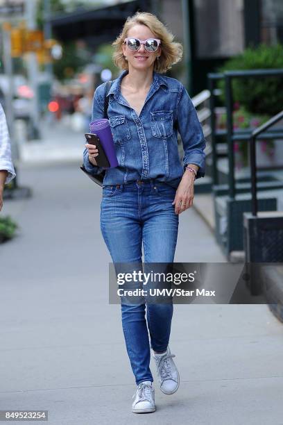 Actress Naomi Watts is seen on September 19, 2017 in New York City.
