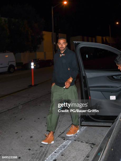 Jesse Williams is seen on September 18, 2017 in Los Angeles, California.