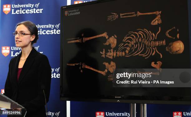 Jo Appleby, a lecturer in Human Bioarchaeology, at University of Leicester, School of Archaeology and Ancient History, who led the exhumation of the...