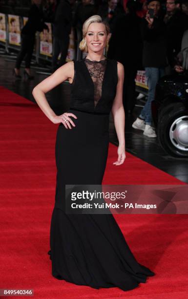 Denise Van Outen arriving for the UK film premiere of Run For Your Wife, at the Odeon Leicester Square, central London.