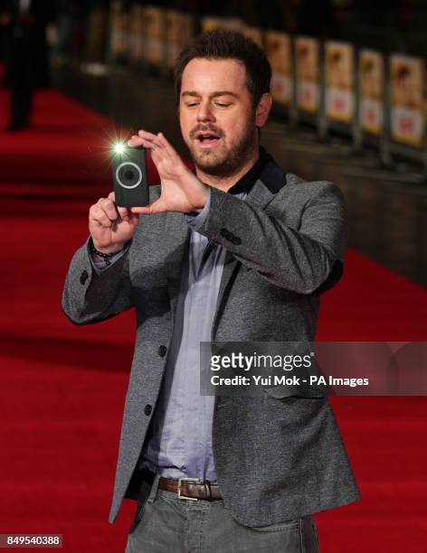 Danny Dyer arriving for the UK film premiere of Run For Your Wife, at the Odeon Leicester Square, central London.