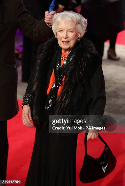 June Whitfield arriving for the UK film premiere of Run For Your Wife, at the Odeon Leicester Square, central London.