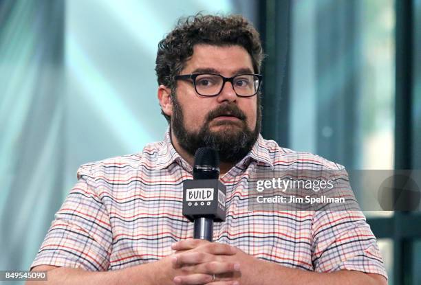 Actor Bobby Moynihan attends Build to discuss "Me, Myself & I" at Build Studio on September 19, 2017 in New York City.