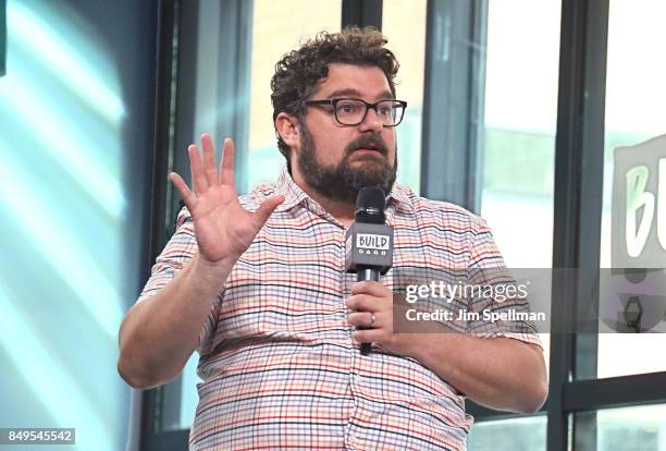 Actor Bobby Moynihan attends Build to discuss "Me, Myself & I" at Build Studio on September 19, 2017 in New York City.