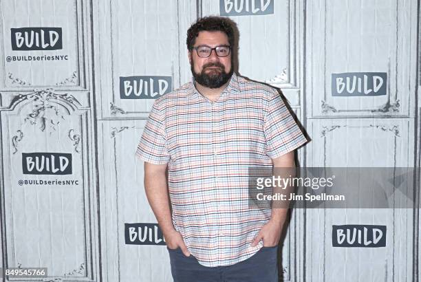 Actor Bobby Moynihan attends Build to discuss "Me, Myself & I" at Build Studio on September 19, 2017 in New York City.