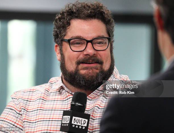 Bobby Moynihan discusses "Me, Myself & I" at Build Studio on September 19, 2017 in New York City.