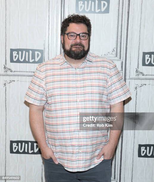 Bobby Moynihan discusses "Me, Myself & I" at Build Studio on September 19, 2017 in New York City.