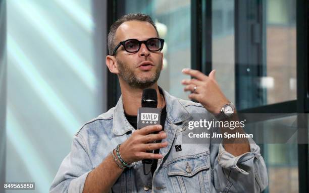 Jey Perie attends Build to discuss the GQ best new menswear designers program at Build Studio on September 19, 2017 in New York City.