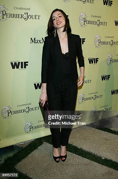 Anne Hathaway arrives to the Women In Film - 2nd Annual Pre-Oscar party held at a private residence in Bel Air on February 20, 2009 in Los Angeles,...