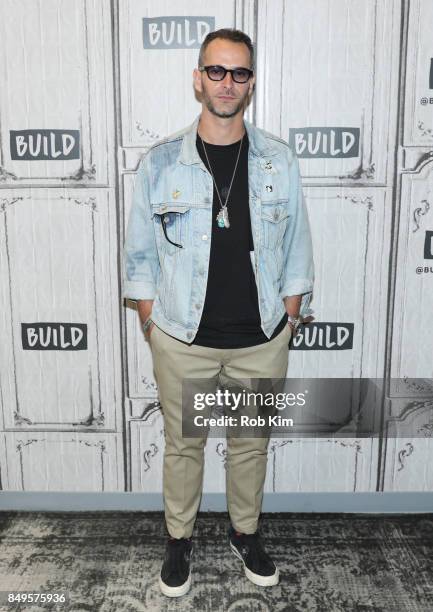 Jey Peri, men's designer, attends Build Series at Build Studio on September 19, 2017 in New York City.