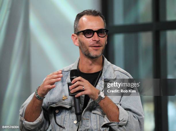 Jey Peri, men's designer discusses the GQ Best New Menswear Designers Program at Build Studio on September 19, 2017 in New York City.