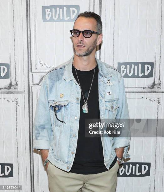 Jey Peri, men's designer, attends Build Series at Build Studio on September 19, 2017 in New York City.