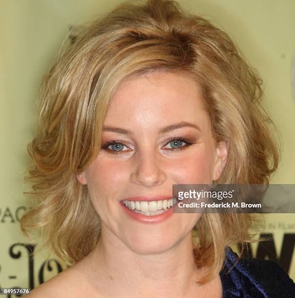 Actress Elizabeth Banks attends the second annual Women In Film Pre-Oscar Cocktail Party at the Peter and Tara Guber estate on February 20, 2009 in...
