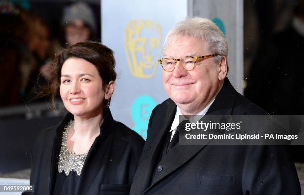 Sir Alan Parker and Lisa Parker arriving for the 2013 British Academy Film Awards at the Royal Opera House, Bow Street, London.