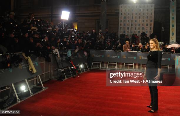 Sarah Jessica Parker arriving for the 2013 British Academy Film Awards at the Royal Opera House, Bow Street, London.