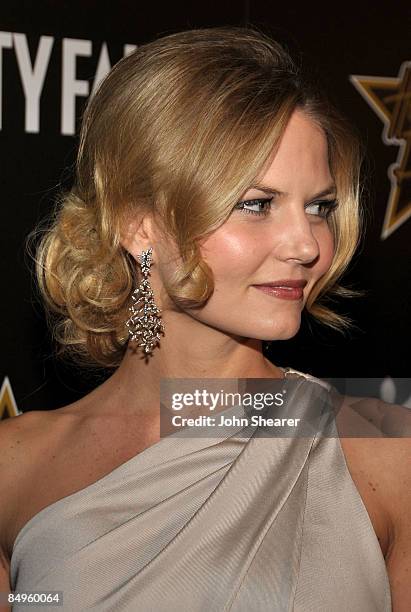 Actress Jennifer Morrison arrives at the Bally and Vanity Fair Hollywood Domino Game Night benefiting The Art of Elysium held at Andaz on February...