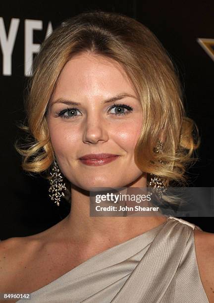 Actress Jennifer Morrison arrives at the Bally and Vanity Fair Hollywood Domino Game Night benefiting The Art of Elysium held at Andaz on February...