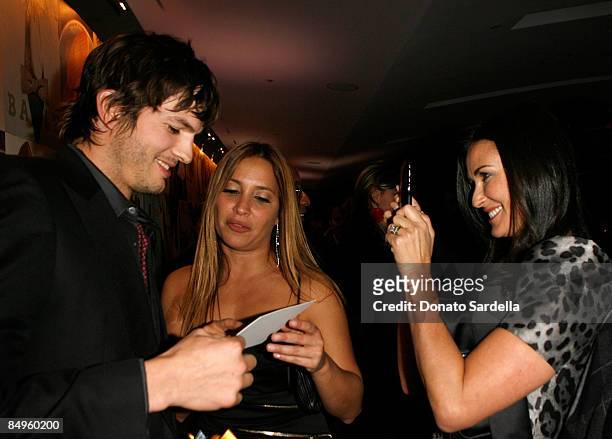 Actor Ashton Kutcher and actress Demi Moore attend the Bally and Vanity Fair Hollywood Domino Game Night benefiting The Art of Elysium held at Andaz...